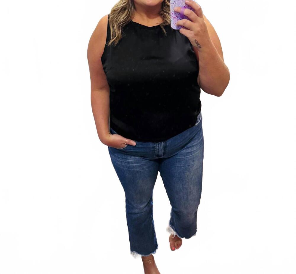 NEW ANOTHER LOVE women's lola tank top in black